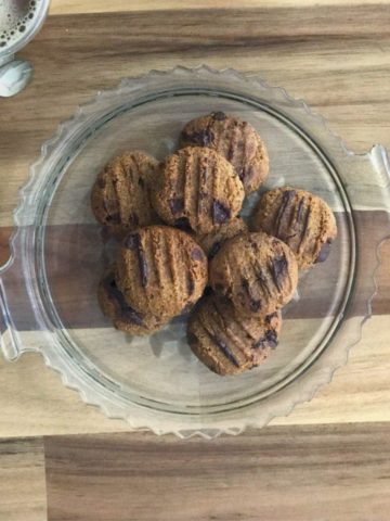 Chocolate almond coconut keto cookies