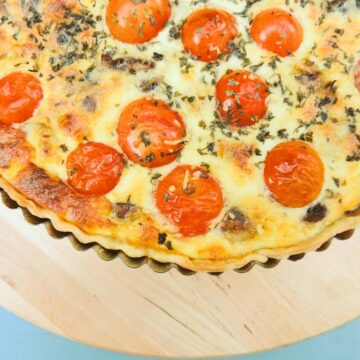 Tuna and Tomato Quiche