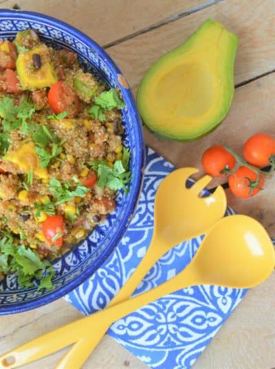 How to easily make a colorful quinoa salad