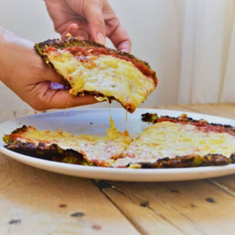 Easy Cauliflower Kale Pizza Crust