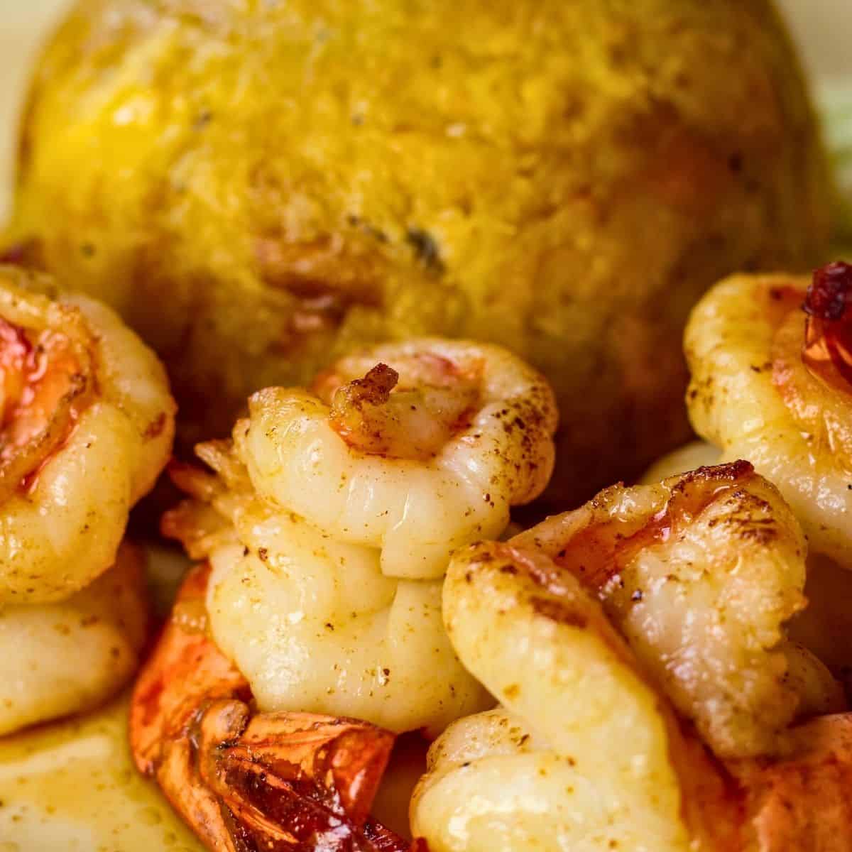 Garlicky Shrimp Mofongo