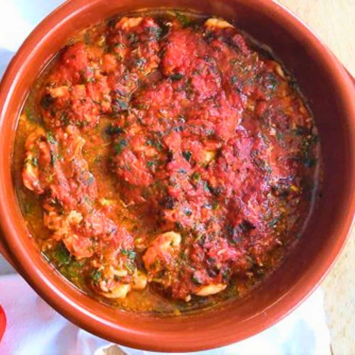 Easy Wonderful Pil Pil Shrimp (Garlic Tomato Shrimp, High-Protein)