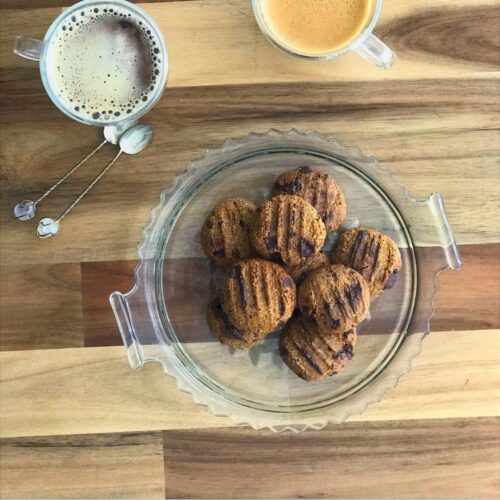 Chocolate almond coconut keto cookies