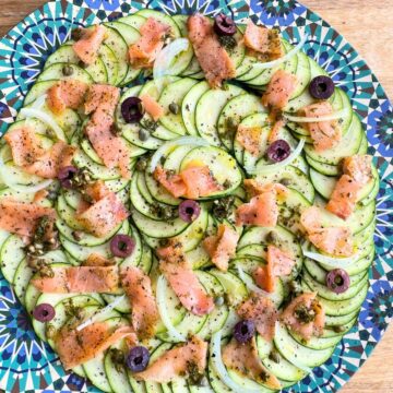 Smoked Salmon and Zucchini Carpaccio Recipe