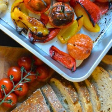 Roasted vegetables soup